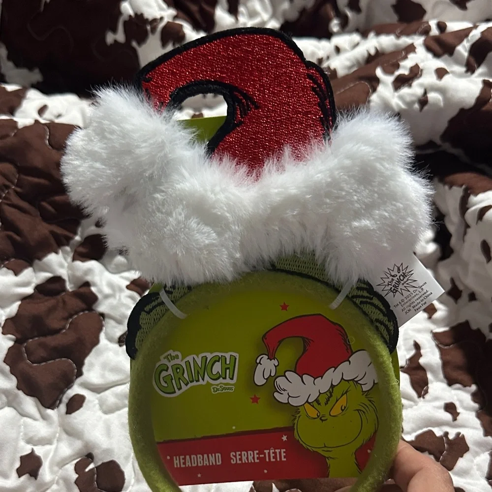 Dr. Seuss Grinch‎ Red and White Headband